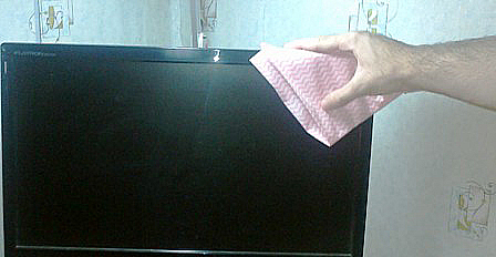 Очистка экрана монитора и ЖК телевизора
