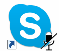 отключение микрофона в программе Skype