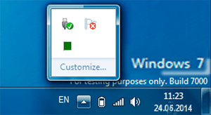 Как восстановить на панели задач значки- часы, громкость и сеть в Windows 7