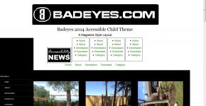 Тема оформления Badeyes для незрячих пользователей
