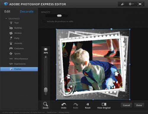 Photoshop Express Editor. Коррекция снимков онлайн