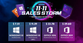 Лучшие предложения от "Буря продаж 11.11" на GoDeal24: Windows 10 за $7.59