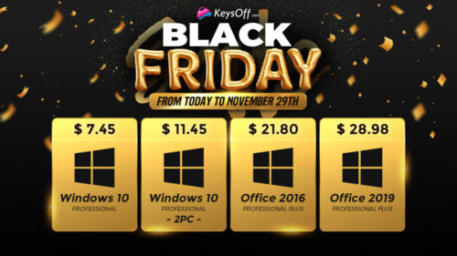 Чёрная пятница: Windows 10 Pro за $7.45, а также скидки до 58% на всё