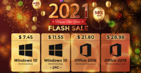 Новогодняя распродажа 2021 – Windows 10 Pro за 7 долларов и скидки до 90%