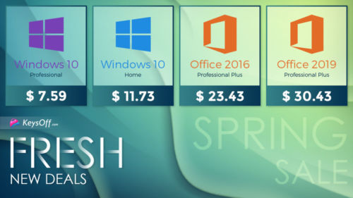 Весенняя распродажа ключей – Windows 10 Pro за 600 рублей