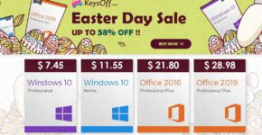 Распродажа ключей для Windows 10 и MS Office со скидкой до 58%